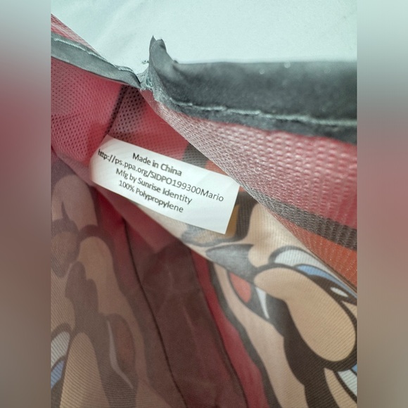 Mario Reflective Trick or Treat Bag Super Mario Bros Nintendo Tote Bag Rare - Picture 5 of 5